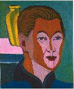 Ernst Ludwig Kirchner Head of the painter oil painting